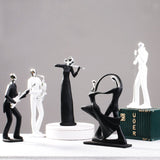 Concise Nordic Interior Music scene Figurines Decor/Sing Dance Violin Saxophone Showpiece