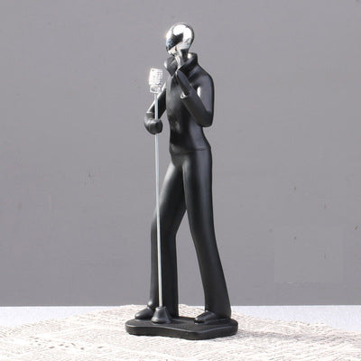 Concise Nordic Interior Music scene Figurines Decor/Sing Dance Violin Saxophone Showpiece