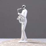 Concise Nordic Interior Music scene Figurines Decor/Sing Dance Violin Saxophone Showpiece