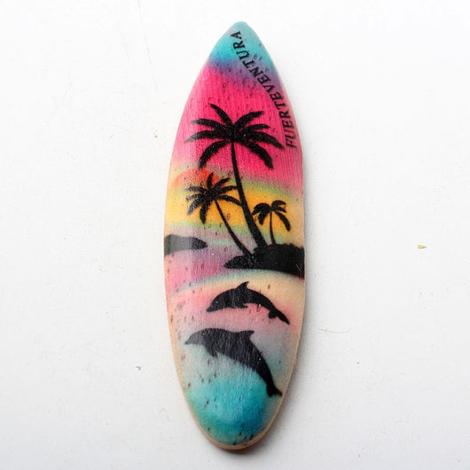 Fridge Magnets Lanzarote Fuerteventura  wooden surfboard Refrigerator Magnet Collection Gifts Modern Home