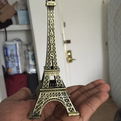 1 PC Tower statue vintage style retro bronze tone tower shaped figure statues model home deco