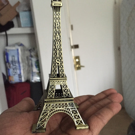 1 PC Tower statue vintage style retro bronze tone tower shaped figure statues model home deco