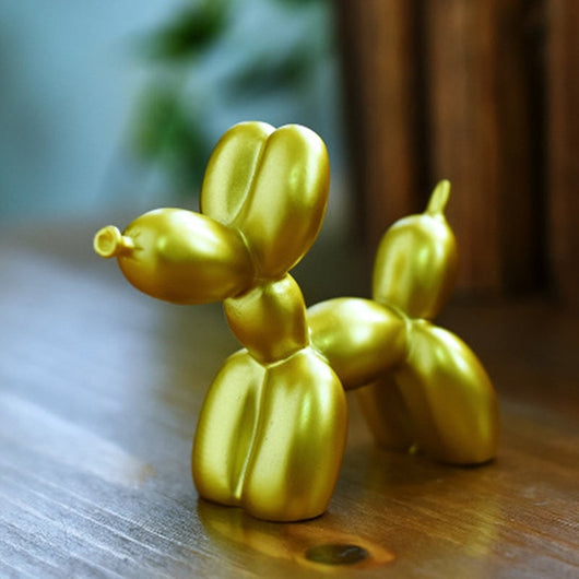 Cute Small Balloon dog Statues Resin Sculpture Crafts Gifts Fashion Cake baking Party Dessert Home Decoration
