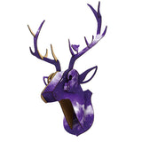 Animal Reindeer Head Wooden Wall Hanging For Living Room Bedroom Home Decor
