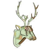 Animal Reindeer Head Wooden Wall Hanging For Living Room Bedroom Home Decor