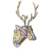 Animal Reindeer Head Wooden Wall Hanging For Living Room Bedroom Home Decor