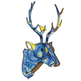 Animal Reindeer Head Wooden Wall Hanging For Living Room Bedroom Home Decor