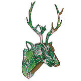 Animal Reindeer Head Wooden Wall Hanging For Living Room Bedroom Home Decor