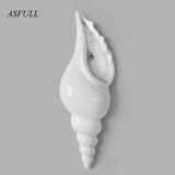 Simple Modern 3D Mural Flower Vase Modern Vase Conch Creative Background Wall Decoration Home