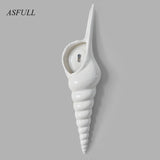 Simple Modern 3D Mural Flower Vase Modern Vase Conch Creative Background Wall Decoration Home